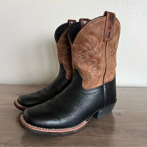 Dan Post Little River Leather Western Cowboy Boots Kids Boys Youth Children's 3D